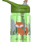 Ecovessel Gourde Splash à paille 12 oz Alimentation Ecovessel Renard  