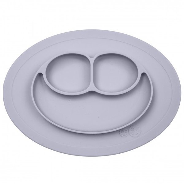 EZ PZ Happy Mat Petite assiette antidérapante Alimentation EZ PZ Gris nordique  