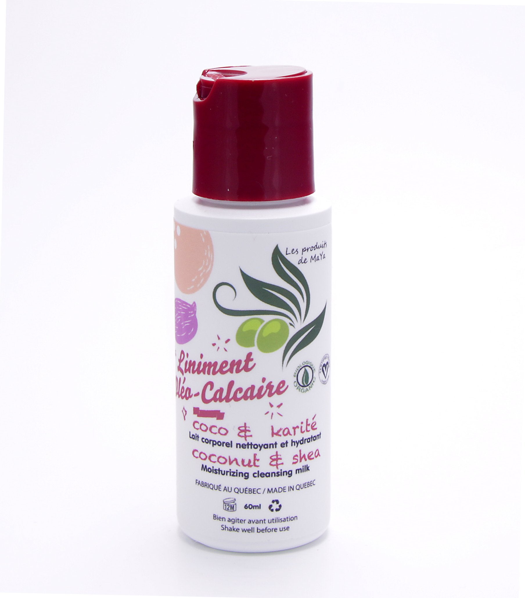Les Produits de Maya Liniment Oléo-Calcaire Soins corporels Les Produits de Maya Coco &amp; Karité 60ml  