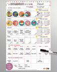 Minimo Organisateur Familial hebdomadaire Vertical Éducation Minimo Playful Motivation Ludique