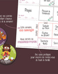 Minimo Organisateur Familial hebdomadaire Vertical Éducation Minimo Playful Motivation Ludique