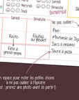 Minimo Organisateur Familial hebdomadaire Vertical Éducation Minimo Playful Motivation Ludique